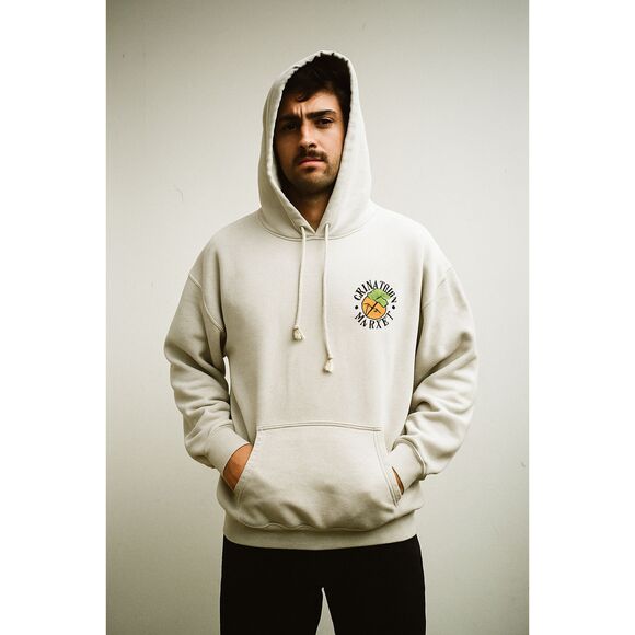 Chinatown Market Cream Basketball Pullover Hoodie Top  Mens Size Large - Picture 1 of 10